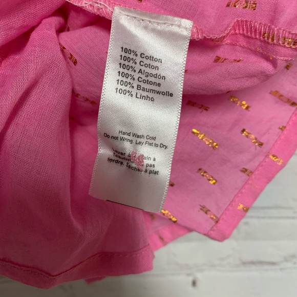 Emerson Fry India Collection Olympia Pink Metallic Gold Top Size S 42” - Picture 4 of 7